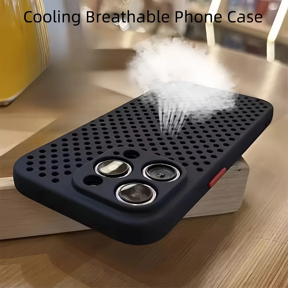 Heat Dissipation Mesh Breathable Case - Funda de teléfono con refrigeración y
