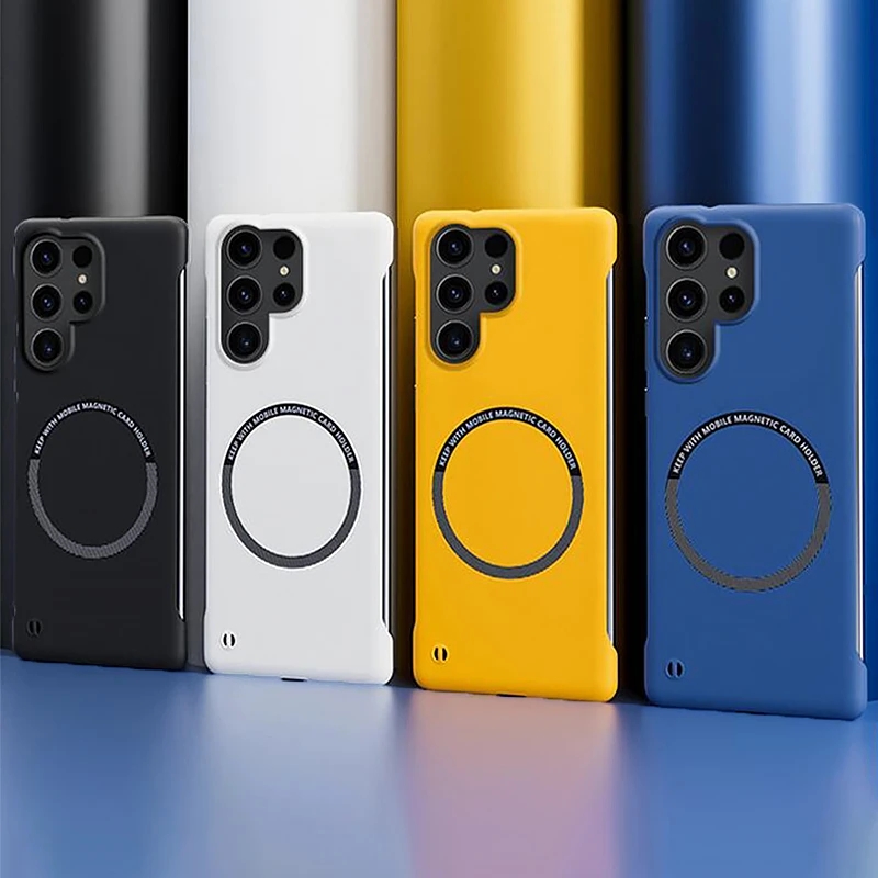 Funda de teléfono magnética si - Ultra Thin Frameless Phone Cover reseña y precio