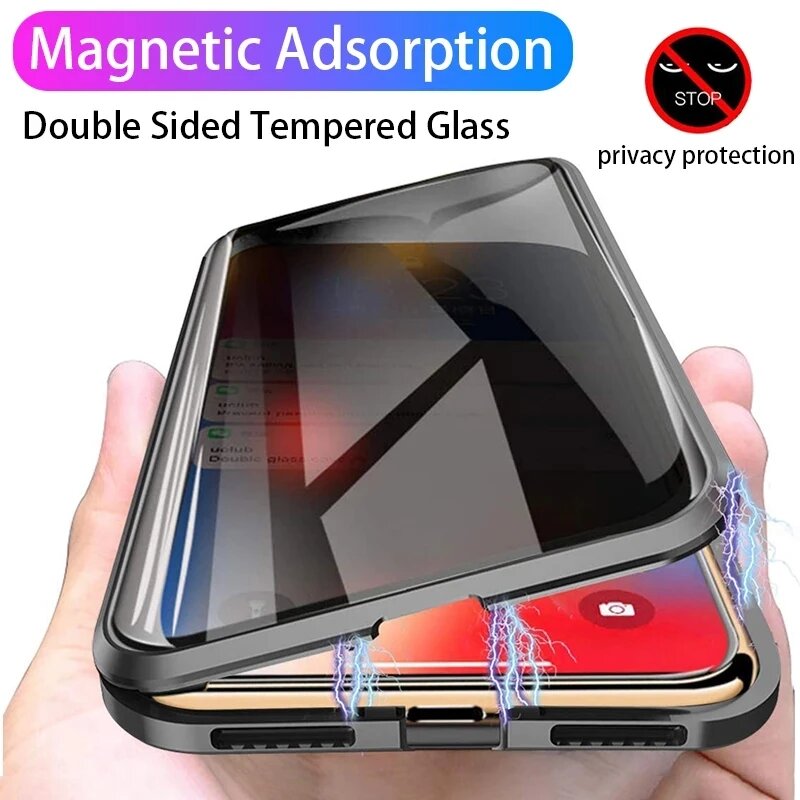 Funda Magnética de Metal con C - Anti Spy Privacy Glass Case reseña y precio