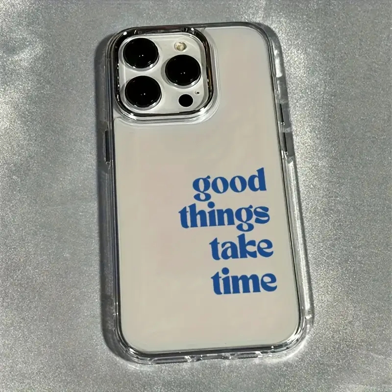 Good Things Take Time Funda co - Clear Shockproof Bumper Case reseña y precio
