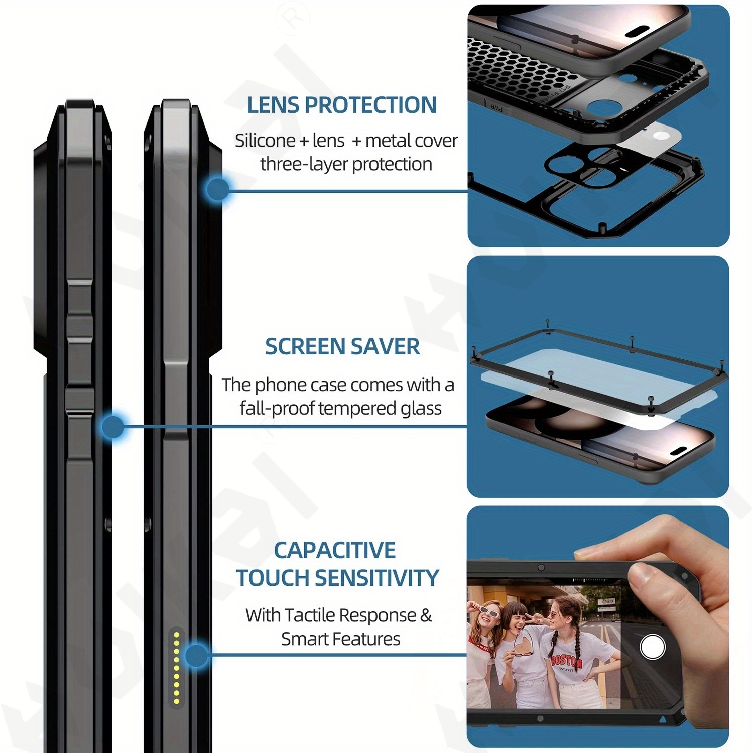 Funda adecuada para iPhone 18  - Heavy Duty 360 Full Body Protective Case reseña y precio
