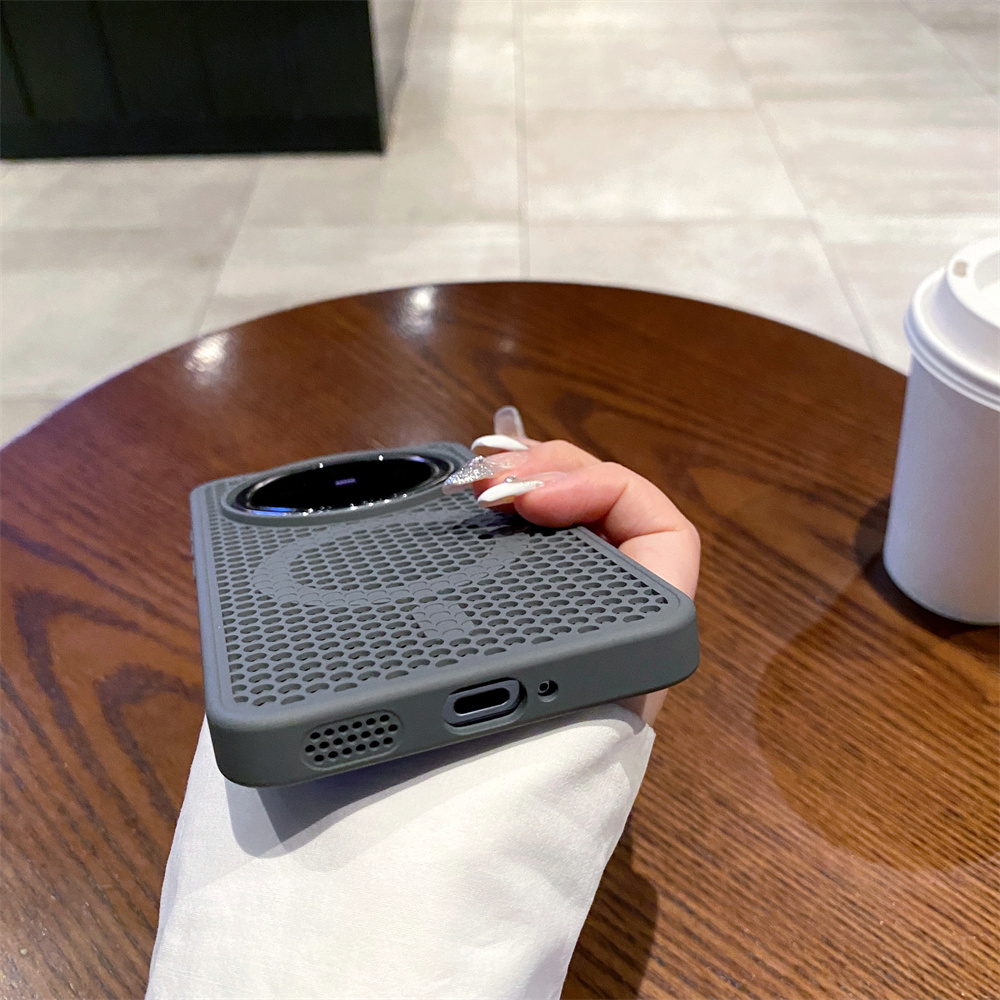 Funda de lujo con textura agra - Heat Dissipation Mesh Breathable Case reseña y precio