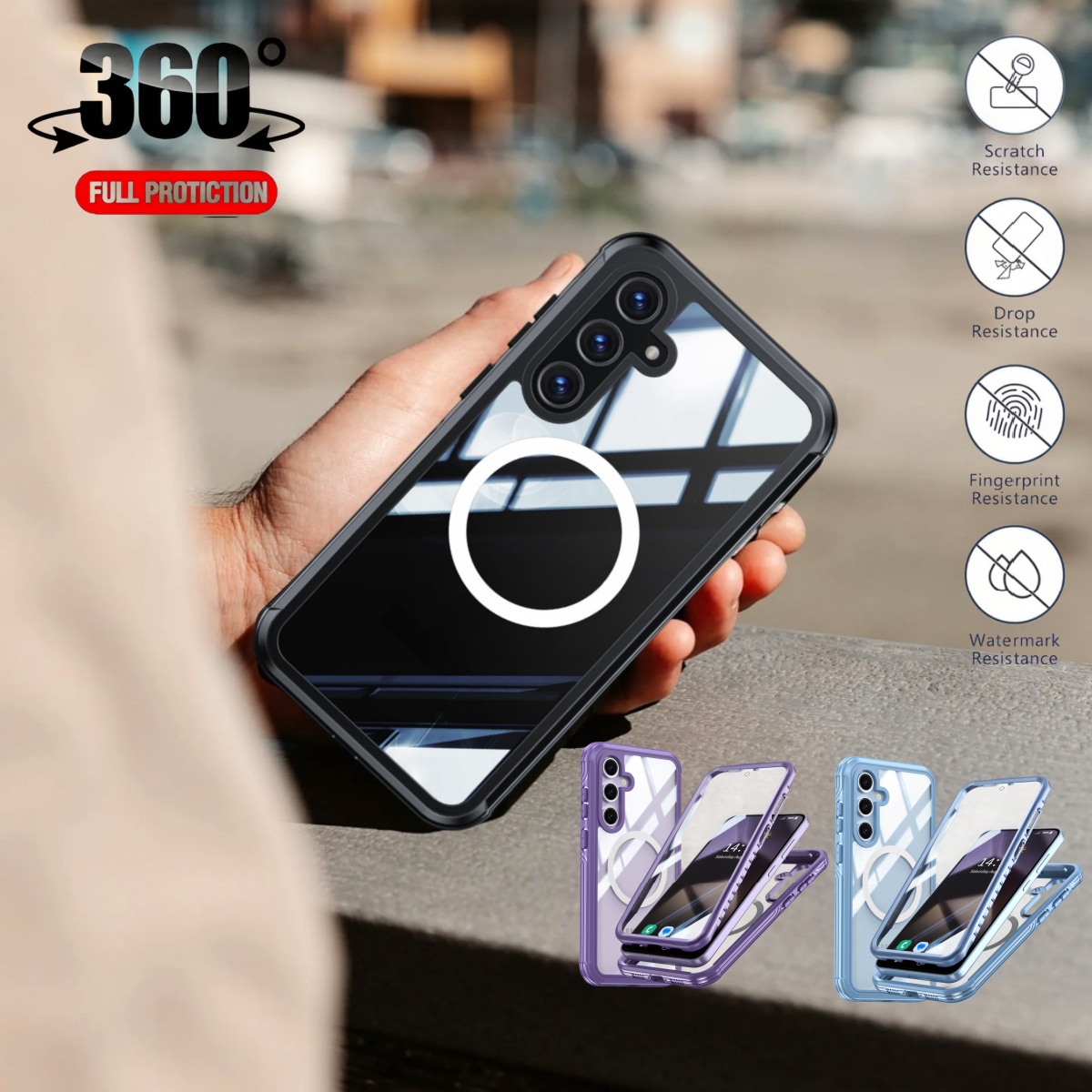 360 °   Funda protectora de cu - Heavy Duty 360 Full Body Protective Case reseña y precio