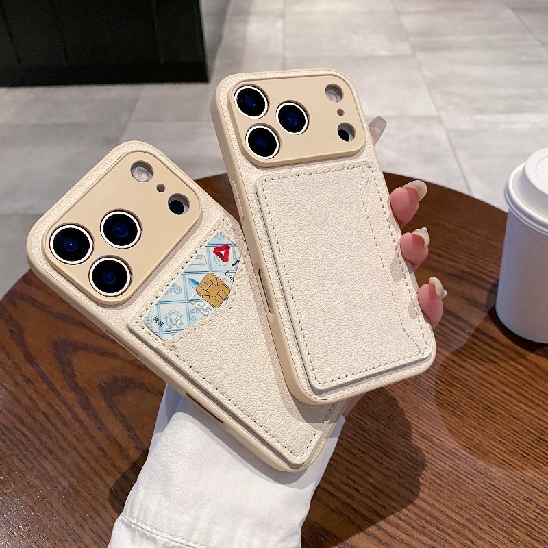 Funda de cuero PU para teléfon - Leather Wallet Card Holder Phone Cover reseña y precio