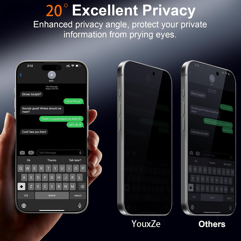 4 Piezas de Cristal Templado A - Anti Spy Privacy Glass Case reseña y precio