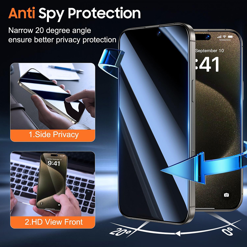 4 Piezas de Cristal Templado A - Anti Spy Privacy Glass Case reseña y precio