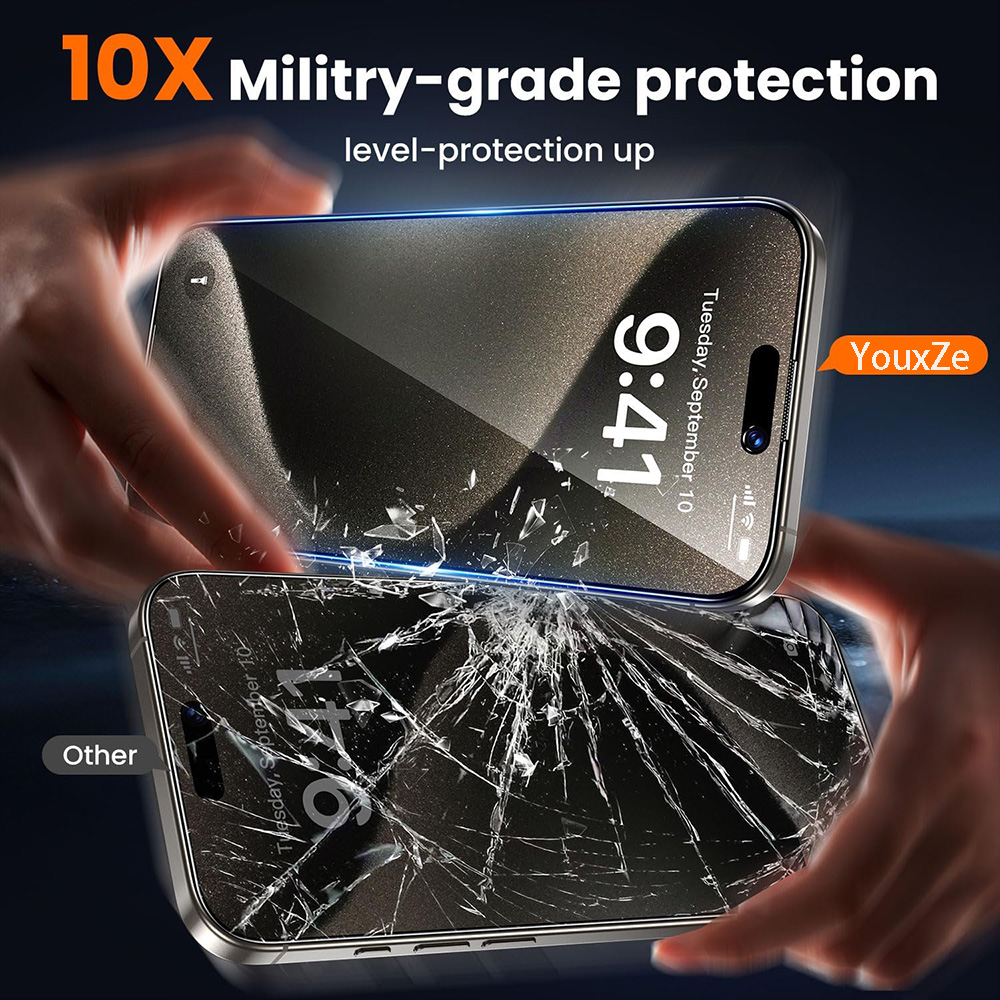 4 Piezas de Cristal Templado A - Anti Spy Privacy Glass Case reseña y precio
