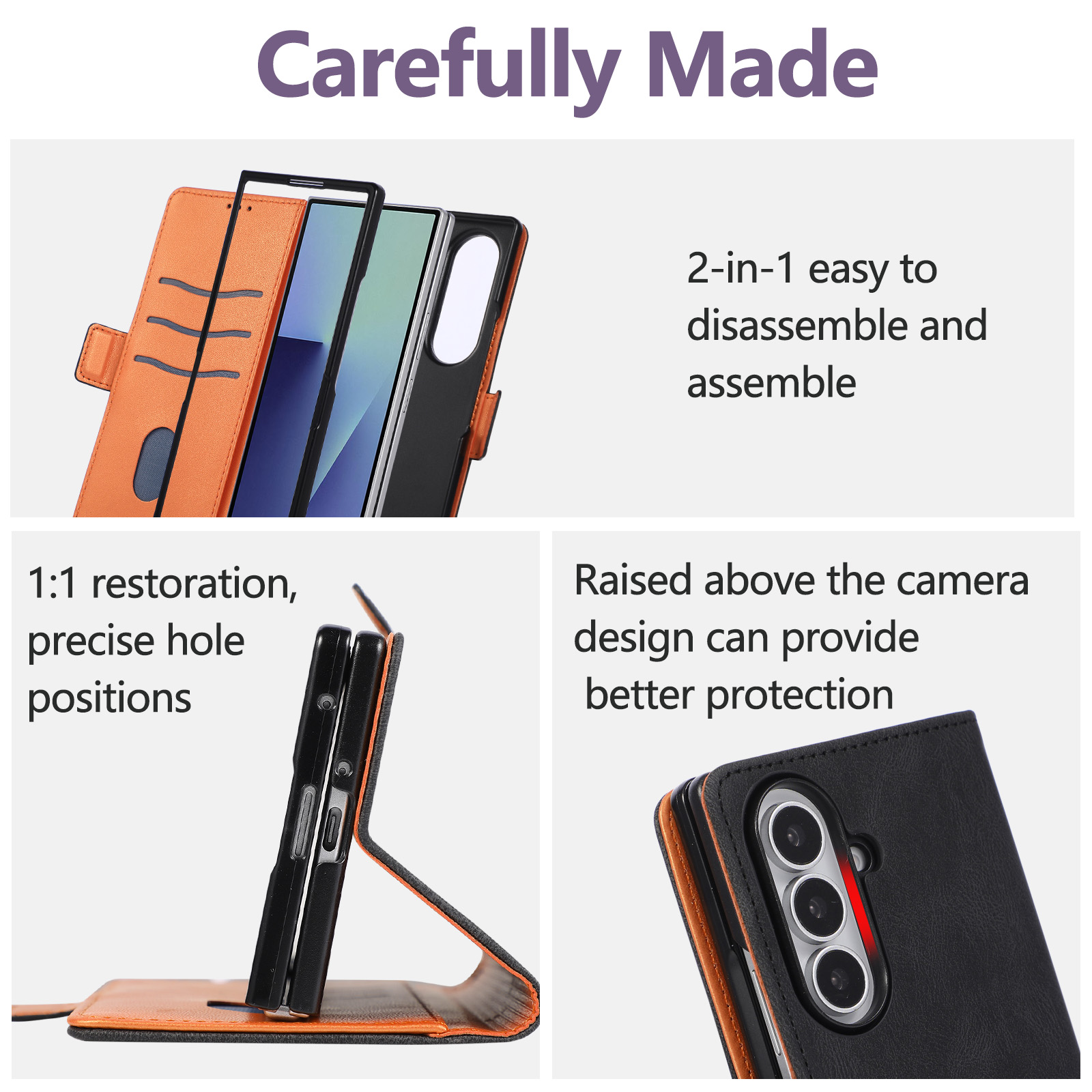 Funda de Cuero Retro Tipo Cart - Leather Wallet Card Holder Phone Cover reseña y precio