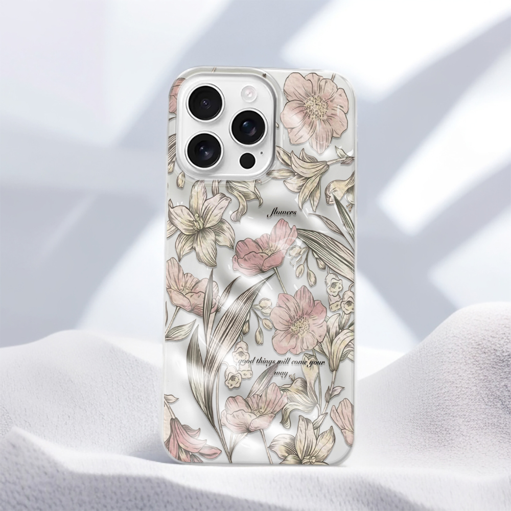 Funda de Teléfono Suave de TPU - Vintage Floral Pattern Soft Case reseña y precio